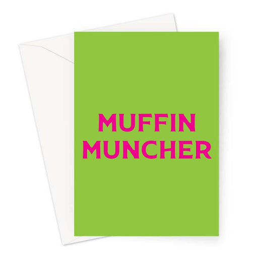 Muffin Muncher Greeting Card | LGBTQ+ Greeting Cards, LGBT Greeting Cards, Greeting Cards For Lesbians, Pop Art
