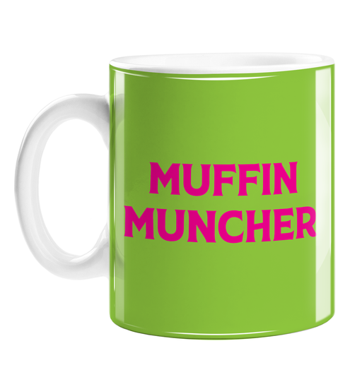 Muffin Muncher Mug | LGBTQ+, LGBT Gifts For Lesbian, Pop Art, Pink, Green