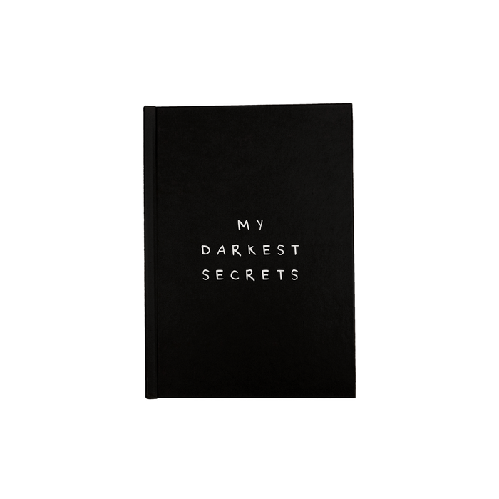 My Darkest Secrets A5 Journal | Funny Writing Journal, Secret Diary, Notebook, Monochrome