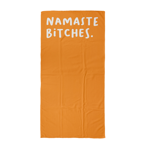 Namaste Bitches. Beach Towel | Yoga Beach Towel, Gift For Yogi, Yoga Friend, Namaste, Zen, Profanity