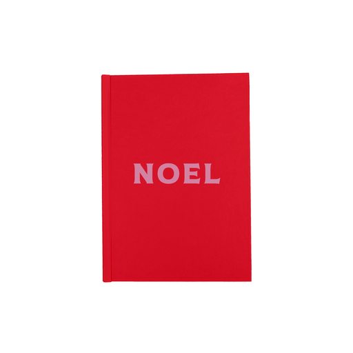 Noel A5 Journal | Hardback Christmas Writing Journal, Pop Art, Pink And Red, French Christmas