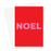 Noel Greeting Card | Brightly Coloured Christmas Card, French Christmas Card In Pink And Red, Pop Art