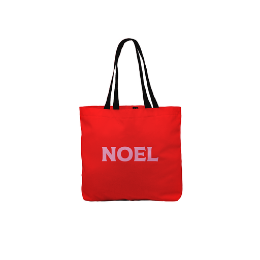 Noel Tote | Jolly Pop Art Christmas Shopping Bag, French Christmas, Christmas Carol