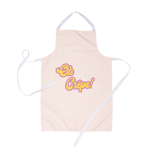 Oh Crêpe Apron | Funny Pun Apron For Her, Pancake Day Apron, Shrove Tuesday Apron, Breakfast Apron, Groovy Seventies Font