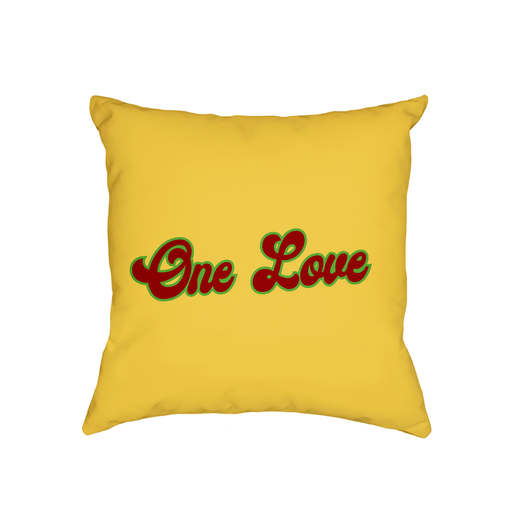 One Love Cushion | Anniversary Gift, Valentines Gift, Love Cushion For Bed, Stoner, Hippie, Hippy