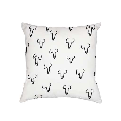 Penis Print Cushion | Abstract Nude Willy Cushion, Feminist, Line Drawing Dicks, LGBTQ+ 