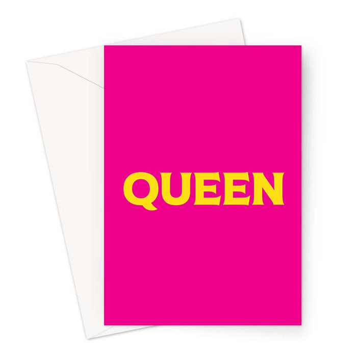 Queen Greeting Card | LGBTQ+ Greeting Cards, LGBT Greeting Cards, Greeting Cards For Gay Men, Pop Art