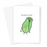 Romaine Calm Greeting Card | Kawaii, Cute Smiling Romaine Lettuce Sorry And Sympathy Card, Salad Pun, Veggie, Vegan, Plant Based