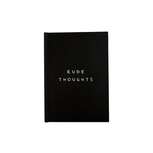 Rude Thoughts A5 Journal | Funny Writing Journal, Diary, Notebook, Monochrome