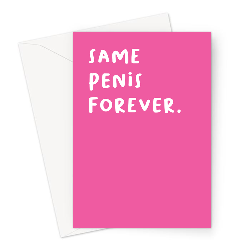 Yay Same Penis Forever Pen, Funny Pen, Banter Cards, Rude Pens