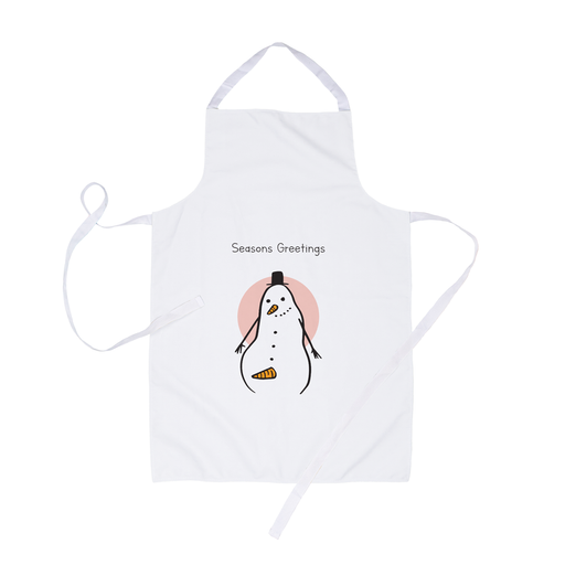 Seasons Greetings Snowman Erection Apron | Rude, Funny Christmas Gift, Snowman With Carrot Erection Doodle
