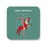 Sexy Female Santa Merry Christmas Coaster | Funny Christmas Drinks Mat, Cheeky Decorations, Stocking Filler, LGBT, Sexy Girl In Santa Hat Pole Dancing On A Candy Cane