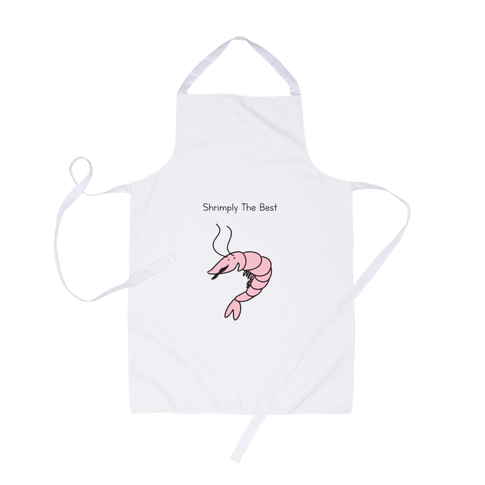 Shrimply The Best Apron | Funny Food Pun Apron For Friend, Shrimp, Prawn, Simply The Best