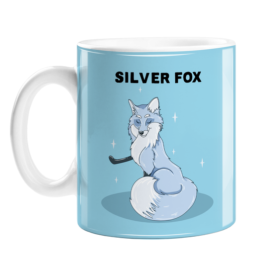 Silver Fox Mug | Funny Coffee Mug For Good Looking Older Man, Handsome Silver Fox, Distinguished Gentleman, Older Man