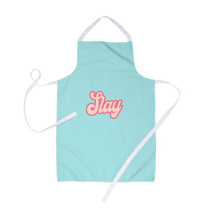 Slay Apron | Funny Apron For Her, LGBTQ+, Slay All Day, Slay Queen, Retro Seventies Bubble Font