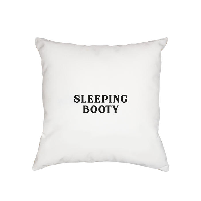 Sleeping Booty Cushion | Anniversary Gift, Valentines, Love Cushion For Bed, Monochrome, Vintage Typography