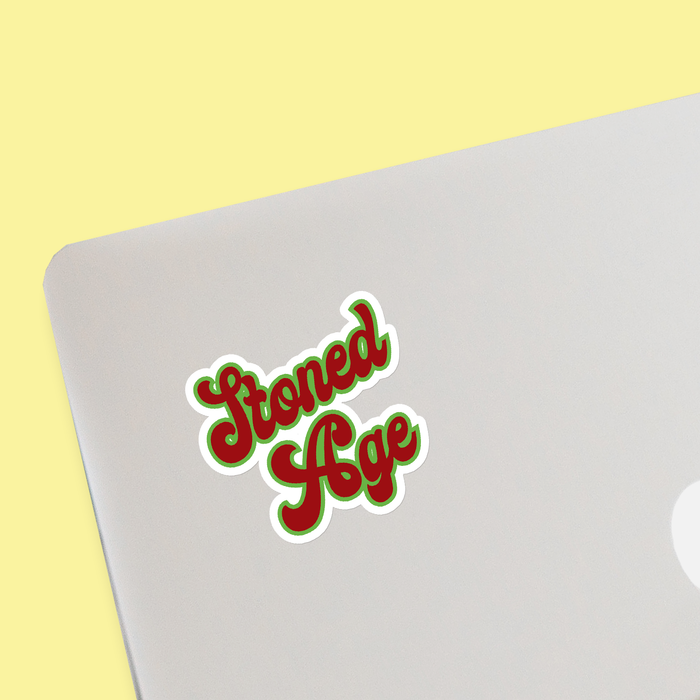 Stone Age Sticker Stoned Age Sticker | Weed Sticker, Cannabis, Gift For Stoners, Weed ...