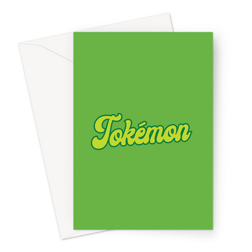 Tokemon Greeting Card | Weed Birthday Card For Stoner, Weed Smoker, Gamer, Cannabis, Marijuana, Hash, Pot