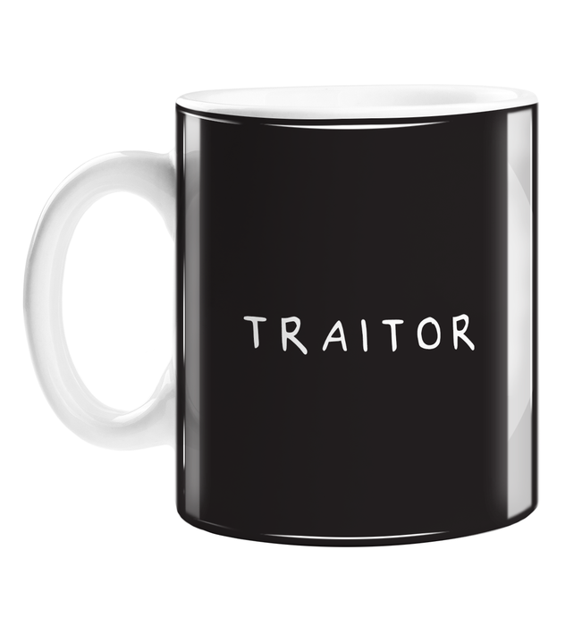 Traitor Mug | Rude Good Luck Gift For Coworker Who Is Leaving, You're Leaving, New Job, Judas, Monochrome