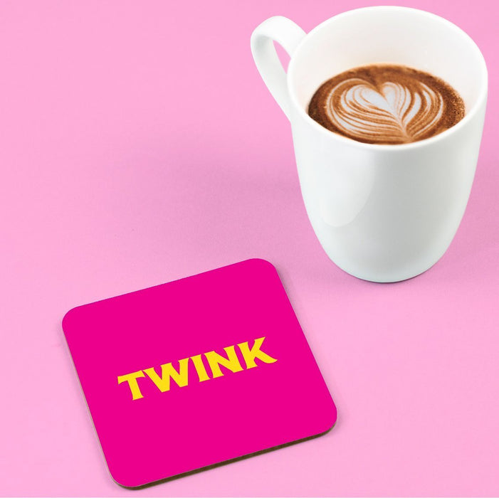 Twink Coaster | LGBTQ+ Gifts, LGBT Gifts, Gifts For Gay Men, Drinks Mat, Pop Art