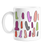 Vibrator Print Mug | Dildo Pattern Coffee Mug, Colourful Dildos Illustration, Different Vibrators Print, Bridal Shower Gift