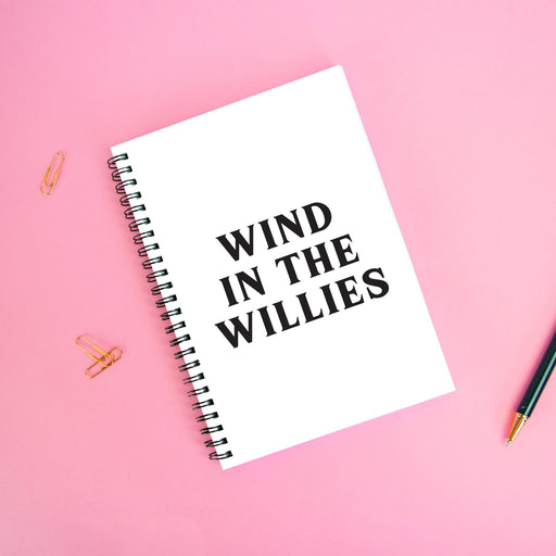 Wind In The Willies A5 Notebook | Funny Notebook, Funny Literary Gifts, Funny Literature Gifts, Wind In The Willows Gifts, Journal