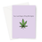 Your Love Keeps Lifting Me Higher Greeting Card | Funny Weed Love Card For Stoner, Weed Smoker, Valentines, Hand Illustrated Cannabis Leaf, Anniversary