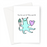 You're Out Of This World Greeting Card | Cute, Funny Space Pun Valentines Card, Alien Holding Ice Cream And Love Heart
