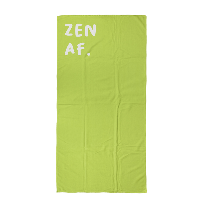 Zen AF. Beach Towel | Yoga Beach Towel, Gift For Yogi, Yoga Friend, Namaste, Zen