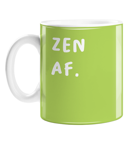 Zen AF. Mug | Funny Housewarming Gift For Yogi, Yoga Enthusiast, Funny Yoga Coffee Mug, Namaste, Meditation